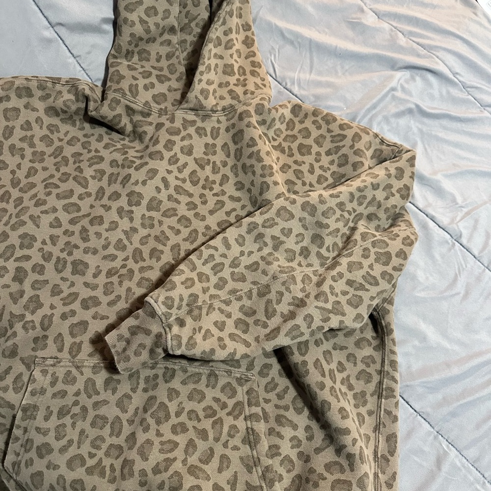 Abercrombie & Fitch Tan Leopard Print Jacket